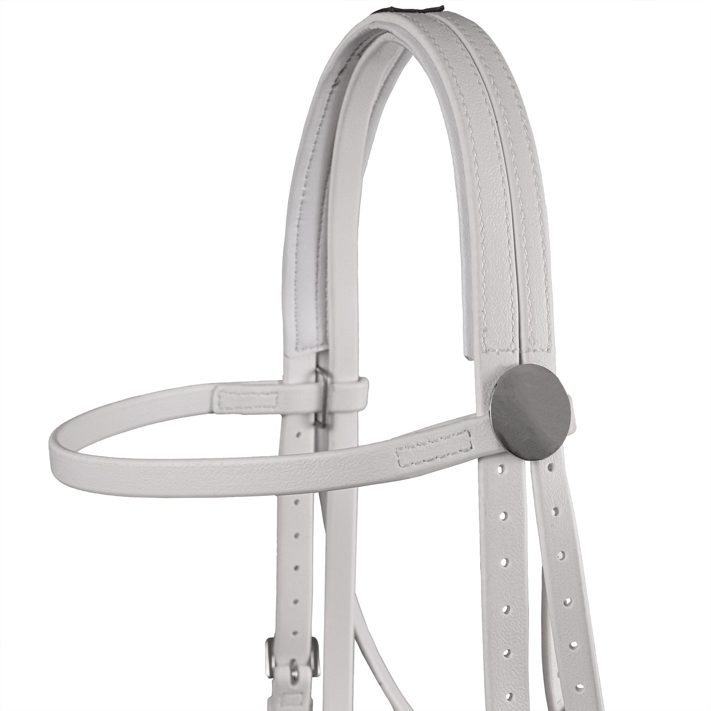 Syd Hill PVC Matte Race Bridle with Cavesson Noseband & Loop Reins