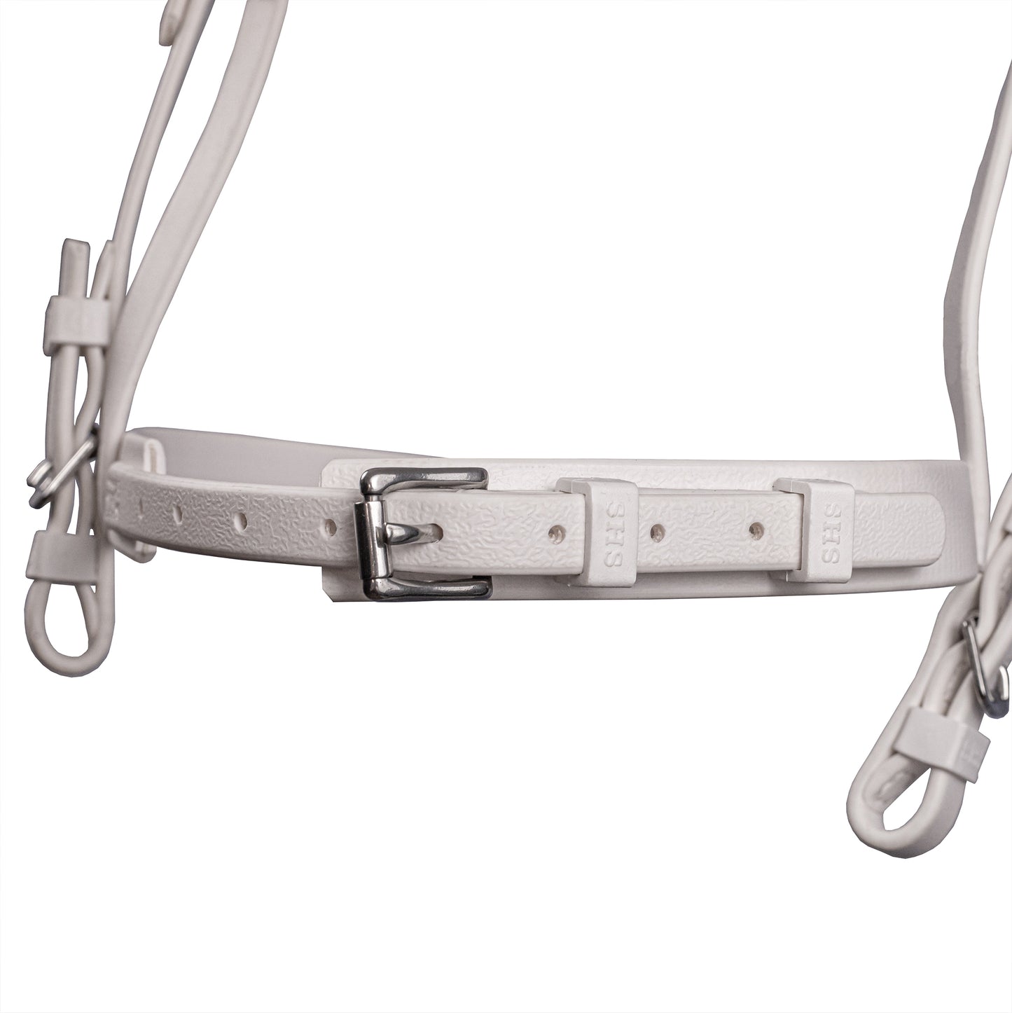 Syd Hill PVC Matte Race Bridle with Cavesson Noseband & Loop Reins